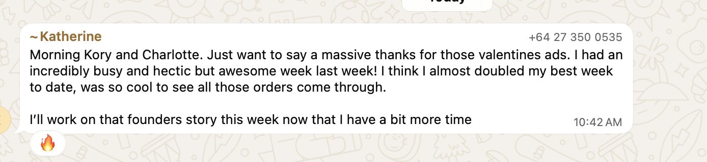 Katherine WTF Valentine ads