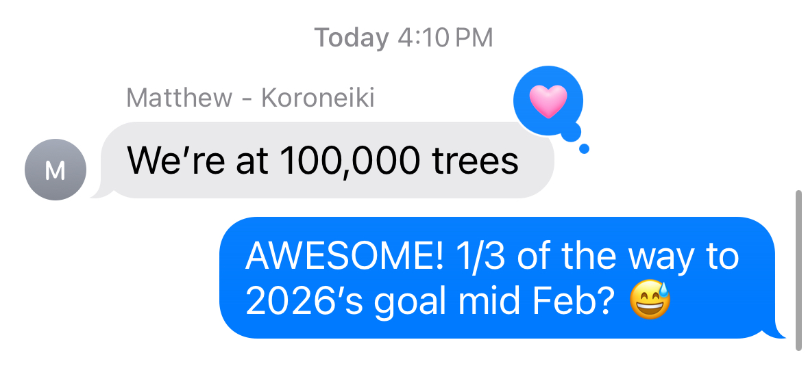 Koroneiki milestone message